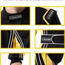 J-RACING Racing Suit Karting Suit/Race/Rally Go Kart Auto Racing Fire SFI 3.2A/1 Black Yellow (Black, XL)