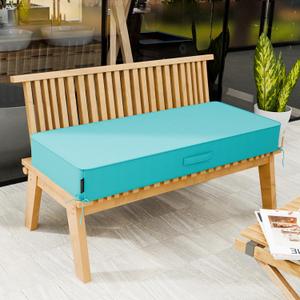 AOFEITE 5" Outdoor Bench Cushion with Handle, Water Fade Resistant Indoor