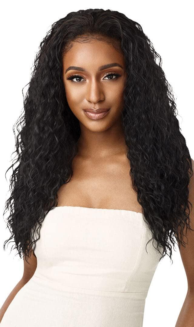 Outre Quick Weave Wet & Wavy Style Synthetic Half Wig BEACH CURL 24" (S1B/30)