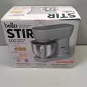 bella STIR 5.3Qt Tilt-Head Stand Mixer, 12-Speed Countertop Mixer, Aloe