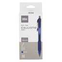 Office Depot® Brand Callisto Retractable Gel Ink Pens, Medium Point, 0.7 mm, Transparent Blue Barrel, Blue Ink,
