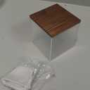 Baseball Display Case for Balls Walnut Wood Base Acrylic Baseball Holder Display Case Uv Protection Baseball Cube Box Stand Memorabilia Autograph Ball, Ideal Gift for Official Size Ball Display