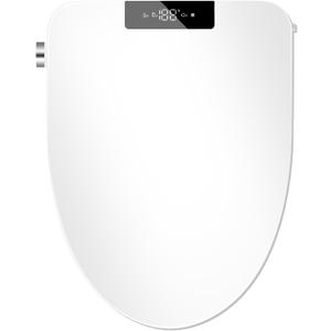 Bidet Toilet Seat with Instant Warm Water Wash, Electric Heated Toilet Seat with Soft Closed Lid,Multiple Cleaning Modes,Warm Air Dryer,Soft Closed Lid, Saved User Settings,Easy Installation (White)