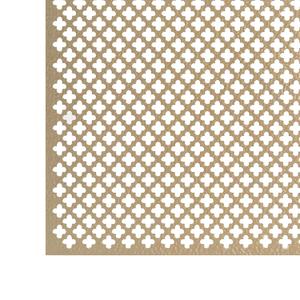 M-D Building Products 56016 Brass Aluminum Sheet Cloverleaf 12 in. x 24 in. x .020 in. for Interior/Exterior Design, Stylish, Lightweight, Corrosion-Resistant, Easy to Mold and Trim (No Size)
