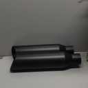 LCGP 2 Pcs 2.5" Inlet Exhaust Tips,2.5" Inlet x 4" Outlet x 17" Overall Length, Weld On, Universal Stainless Steel Black Diesel Exhaust Tailpipe