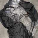 VEVOR, Tote Bag Plastic/Fabric material Black Clear And Orange