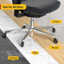 OLKIE Office Chair Wheels Roller Blade Caster 11mm All Black 3 Inch 10 Pack Chair Wheels for Office Rubber Rolling Set of 10 for Carpet Hardwood Floors Gaming Smooth & Silence Gliding