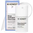 Honest Beauty Deep Hydration Face Cream for Dry Skin | Hydrates + Supports Natural Moisture Barrier | Hypoallergenic + Gentle for Sensitive Skin | 1.7 fl oz