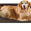 RRPETHOME Large Elevated Cooling Dog Bed, Raised Dog Cot Beds for Large Dogs, Elevated Outdoor Pet Cot, Chew Proof Portable Cooling Pet Cot with Skid-Resistant Feet and Breathable Mesh