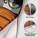 2 x Fall Thanksgiving Pillow Covers 18X18 Set of 2, Pumpkin Maple Leaf Autumn Harvest Print Buffalo Plaid Decorative Throw Pillow Covers Outdoor Farmhouse Seasonal Cushion Cases Couch Sofa Bed Decor (Burnt Orange Black-plaid)