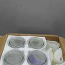 4 Pack Glass Jars with Lids and Labels, Glass Containers for Laundry Room Organization and Storage, Half Gallon Airtight Glass jars Holder for Laundry Detergent, Pods, Scent Booster Beads, 4 Spoons