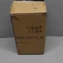 Briful Rustic Terracotta Flower Vase for Home Decor – 9" White Farmhouse Textured Barrel-Style Ceramic Vase Vintage Handcrafted Gridded Design for Faux & Dried Flowers Living Room Table Centerpiece