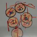 Weysat 12 Day of Christmas Ornaments Set of 24 Wooden Twelve Days of Christmas Ornaments Wood Xmas Vintage Hanging Decor for Party Holiday