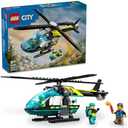 LEGO City Rescue Helicopter Construction Kit with Pilot, Hiker and Rescuer Minifigures, plus Toy Helicopter with Winch and Swivel Rotors, Nice Gift for Boys and Girls from 6 Years 60405