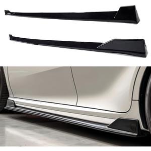 Side Skirts Extensions Fit for Toyota Camry 2018 2019 2020 2021 2022 2023 2024 2025 SE XSE 4PCS Add-On Side Skirt KitGlossy Black