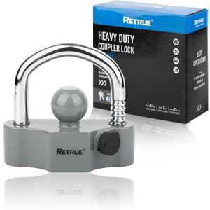 RETRUE Heavy Duty Coupler Lock Trailer Locks Ball Hitch Trailer Hitch Lock and Trailer Hitch Lock,Trailer Tongue Coupler Lock,
