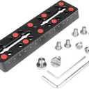 160mm/6.3" Telescope Rail Bar Vixen Style Dovetail Mounting Plate, with M6 1/4" 3/8" Camera Screw for Telescope Saddle Mount Base OTA Equatorial Head Tripod Adapter Sky Astrophotography