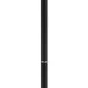 Henn&Hart 2-Light Floor Lamp with Fabric Shade in Matte Black/Brass/White, Floor Lamp for Home Office, Bedroom, Living Room, 61" Tall