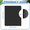 Patelai 12 Pcs 18 x 24 Inches Corrugated Plastic Sheet Corrugated Poster Board 4mm Thick Waterproof Blank Board Sheets Plastic Yard Sign for Garage Estate Sale, Rent, Indoor, Outdoor, Birthday (Black)