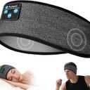 Sleep Headphones Bluetooth Headband - Sleeping Headphones for Side Sleeper Reduce Snoring Disturbance for Sleeping, Sports, Tech/Birthday for Women Men Mom Dad (Deep Greywhite)