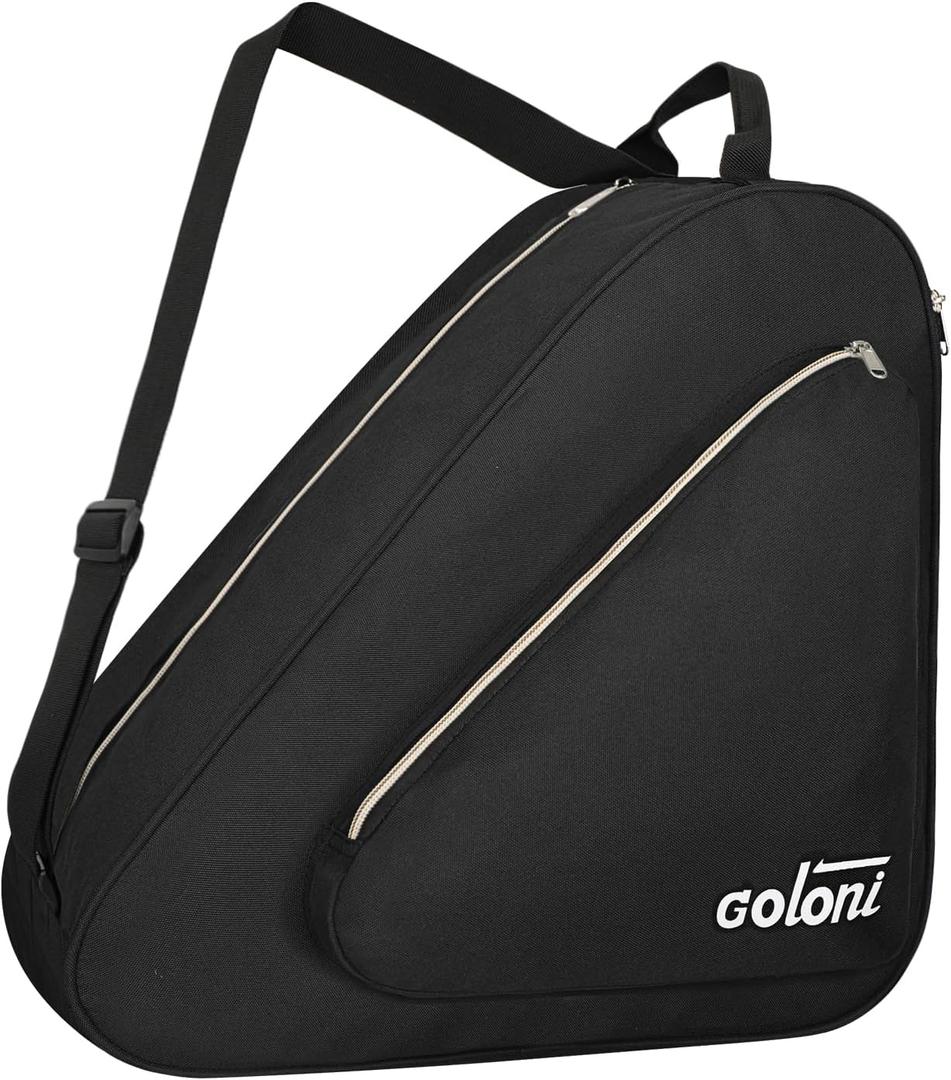Goloni Skate Bag for Ice Skates, Inline Skates, Roller & Quad Skates,Unisex Skating Gear Bag for Adults