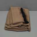NICETOWN 2 Panels Weighted Blackout Curtains Patio Waterproof Outdoor Curtains, Thermal Insulated Top & Bottom Grommet & Back Tab Wind-Break Drapes Privacy for Pergola, W52 by L84, Tan-Khaki