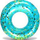 CoTa Global Inflatable Pool Float Tube Confetti Premium Swim Ring Heavy Duty Vinyl Flotation Pool Floats Toy for The Beach, Party, Vacation, UV Resistant - Pool Party