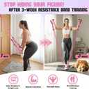 Ayombo Resistance Bands with Handles for Women, 150LBS Exercise Bands Set for Physical Therapy Yoga Pilates, 5 Level Workout Bands for Working Out with Door Anchor, Home Gym Fitness Equipment