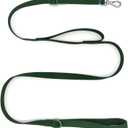 Waterproof Dog Leash, Heavy Duty Dog Leash with Two Handles, Adjustable Double Handle Dog Lead for Large Medium Small Dogs(5FT-6FT),Dark Green