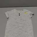 Cat & Jack Toddler Boy's size 2T Heather gray Henley Crew neck T-shirt top