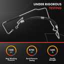 A-Premium Power Steering Pressure Hose Line Assembly Compatible with Lexus GS430 2001-2010 V8 4.3L, GS400 1998-2000 V8 4.0L, Pump To Gear/Rack Pinion