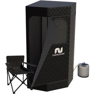 Tropic Home Steam Sauna  Portable Full-Body Steam Sauna with Smart Steam Device, Foldable Chair, and Sweat Mat, Ideal for Home, Patio, and Balcony