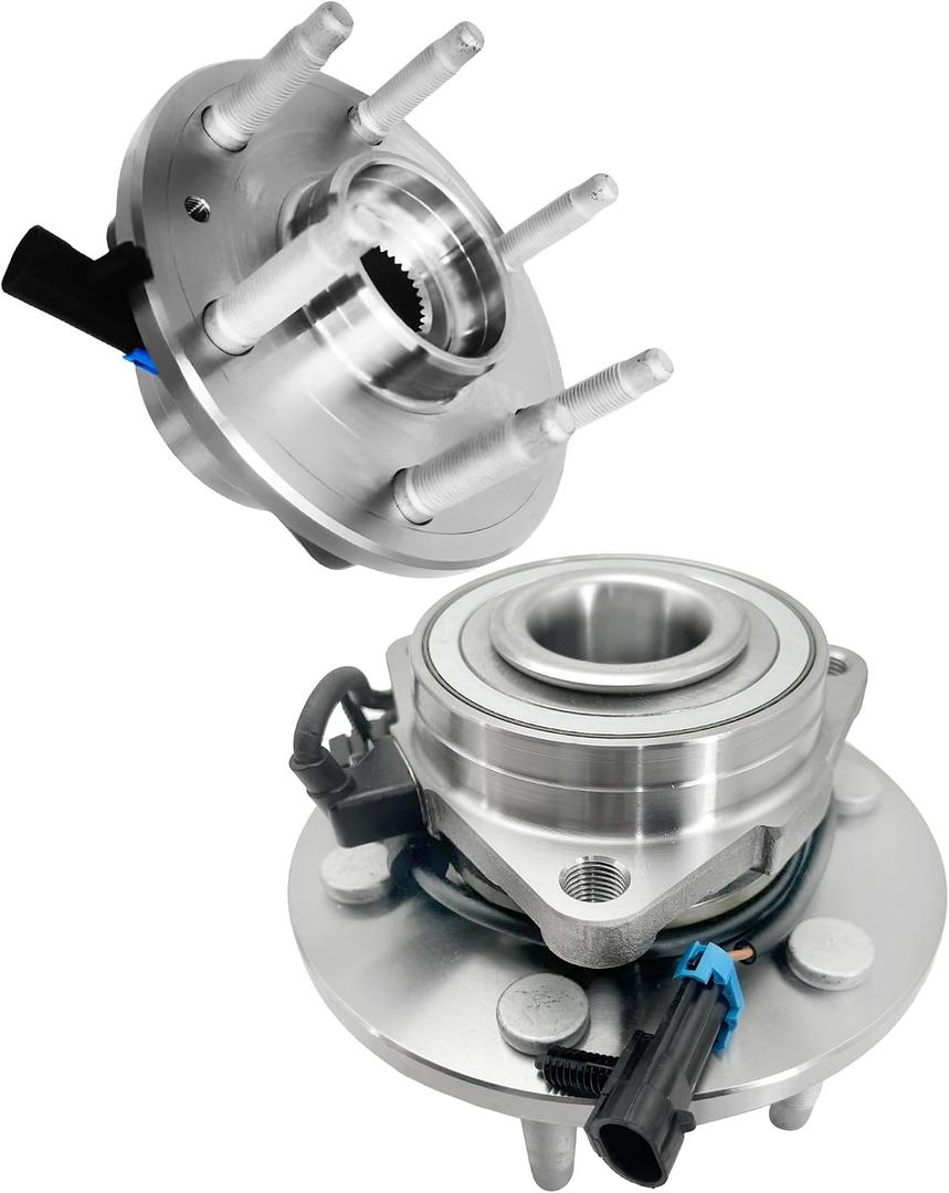 2Pcs 515036 Front Wheel Bearing Hub Assembly Fit for Chevy Express Silverado Suburban 1500 2500 Tahoe Avalanche, for Cadillac Escalade EXT ESV, for GMC Savana Sierra Yukon XL, 6 Lug w/ABS