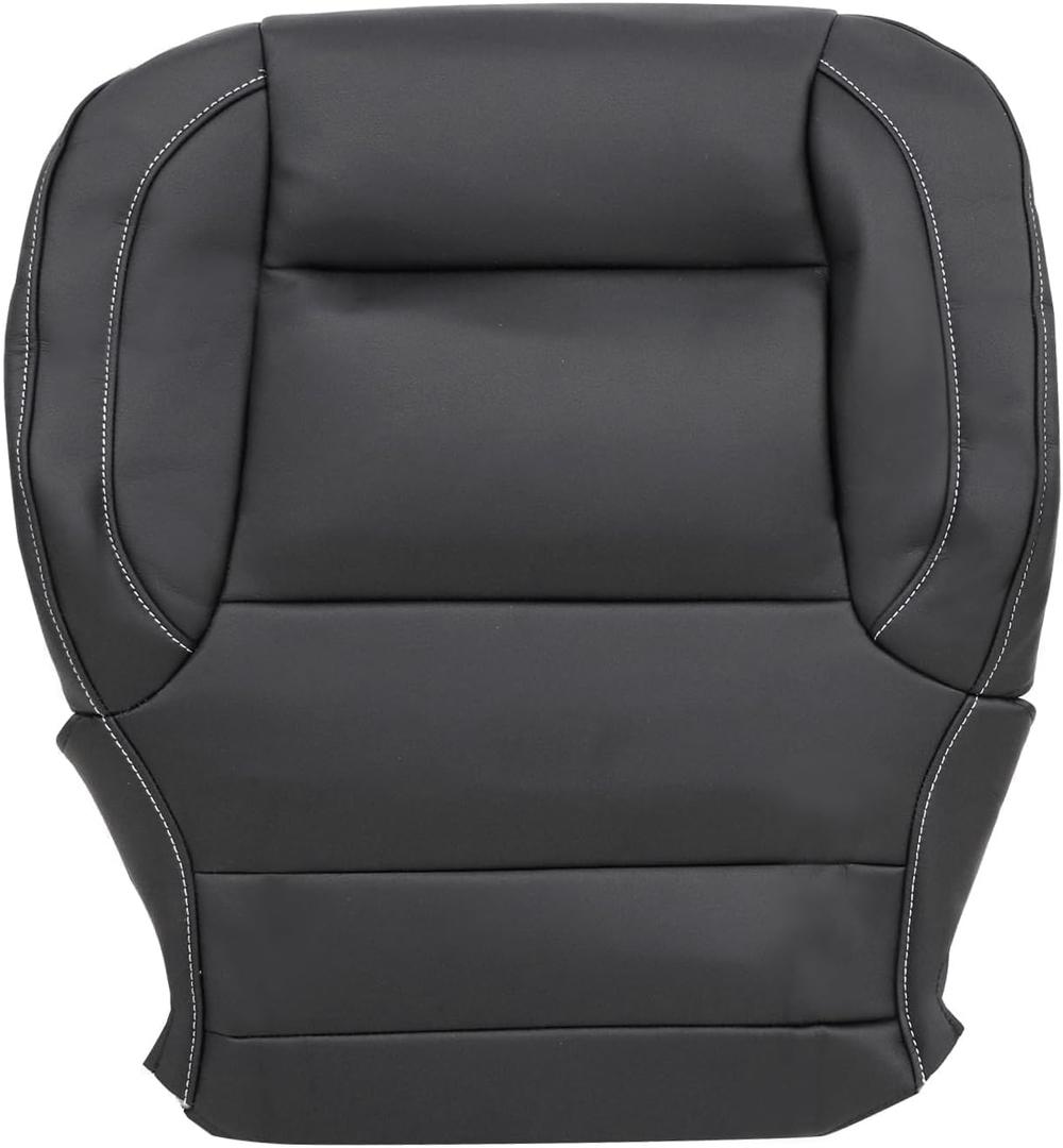 Priprilod Driver or Passenger Bottom Non-Perforated Seat Cover Jet Black#H2U,H1Y or 4AA Fit for Chevy Silverado Suburban Tahoe/GMC Sierra Yukon 1500, 2500HD, 3500HD 2014 2015 2016 2017 2018 2019