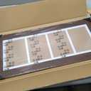 8x21 Picture Frame Display 4 opening 5x7 Collage Picture Frame,Multi Photo Frame with Mat,Plexiglass,Horizontal and Vertical Formats for Wall Decor,Walnut Wood Grain