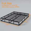 9 Inch Full Size Box Spring, 3000lbs Heavy Duty Box Spring Full Size Bed Base Metal Mattress Foundation, Easy Assembly, Noise Free