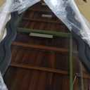 Full Length Mirror 71"x30" Irregular Wavy Full Body Wall Mounted Floor Mirror with Stand Black Flannel Frame Leaning Hanging Wall for Bedroom Entrance Hallway