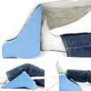 Blanket Lifter for Feet Bed Foot Raiser with Adjustable Straps Foot Block Pillow for Surgery Recovery Resilient Foam Wedge Pillow for Foot Toes Ankle -Pain