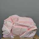 Cozy Bliss Seersucker Cooling Comforter Full Size, Q-Max 0.45 Reversible Lightweight Cooling Blanket, Breathable Silk Smooth Summer Bedding Quilt for Hot Sleepers Night Sweats Pink