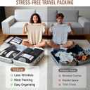Veken 10 Set/8 Set Packing Cubes for Travel Essentials, Suitcase Organizer Bags in 4 Sizes, Carry-On Luggage Accessories with Laundry Bag & Passport Holder, Airplane Must Have, Camp Gifts for Men