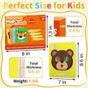 26 PCS Alphabet Mask Cards, Colorful Alphabet ABC Flash Cards with Animal Mask, Giant Letter ABC Animal Faces Flash Learning Flashcards