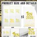 100 Pcs Gold RN 2026 Napkins Nurse Graduation Party Decorations Disposable RN 2026 Paper Cocktail Napkins for Medical Nursing School Graduation Party Decorations Supplies
