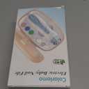 Rechargeable Baby Nail Trimmer Electric Baby Nail File, 15-in-1 Nail Clippers Filer Buffer Kit with Dust Cover LED Light for Newborn Infant Toddler Adult Toes Fingernails, Blue