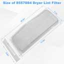 8557884 Dryer Lint Screen Filter Compatible With Whirlpool, Kenmore, KitchenAid Dryer Replace 8557861, 8558467, 8559786, W10726386, W10860233, WP8559786, 341256, 348855, W10847983