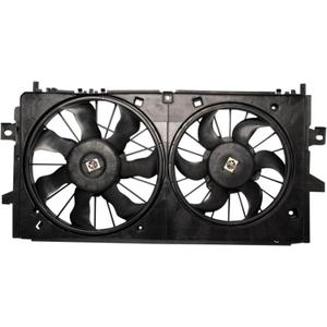TRQ Radiator Dual Cooling Fan Assembly Compatible with 06-11 Chevrolet Impala V6 3.9L with Police Package 06-09 Impala SS 12-13 Impala 14-16 Impala Limited 05-08 Pontiac Grand Prix GXP 08-09 Lacrosse
