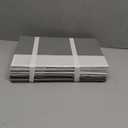 4 Pack Large Closet Storage Baskets Bins for Shelves | Fabric Closet Organizers and Storage with Handles Home Organization | Decorative Collapsible Baskets for Organizing Clothes Toy Nursery 14"x10" (White with Grey)