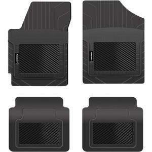 PantsSaver Custom Fit Floor Mats for BMW 740i 2022 All Weather Protection -4 Piece Set (Black)- High Raised Border Protection Great for Catching Spills