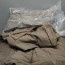 JOLLYVOGUE King Comforter Set, Ultra-Soft Bed in a Bag King Size 7 Pieces, Oeko-TEX Certified Bedding Set with Down Alternative Comforter, Sheets, Pillowcases & Shams, Brown (KING(104"*90"))