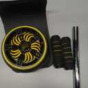 Ab Roller Wheel - Ab Wheel Roller & Knee Mat - Rueda Para Abdominales - Abdominal Wheel - Abs Roller for Men & Women - Home Gym Equipment (Black & Gold)