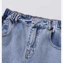 Floerns Girl's Heart Print Cute Ripped Baggy Jeans Straight Wide Leg Streetwear Denim Pants8Y